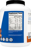 Nutricost etiqueta de ingredientes resaltando proteína, creatina y certificaciones