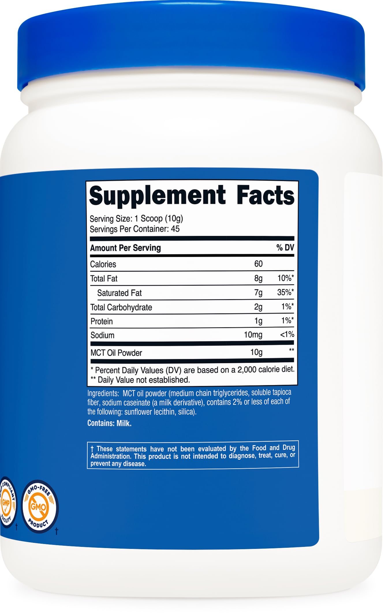 Nutricost MCT Powder en cocina como ingrediente en batido saludable