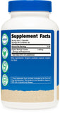 Nutricost etiqueta nutricional destacando 500 mg por cápsula y certificaciones