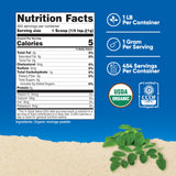 Nutricost primer plano de textura del polvo de moringa para mezclas fáciles