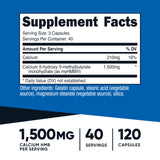Nutricost myHMB cápsula en primer plano destacando pureza y textura