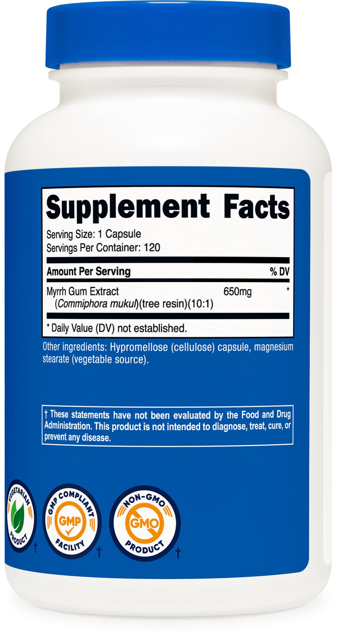 Nutricost etiqueta destacando non-GMO, sin gluten y 4:1