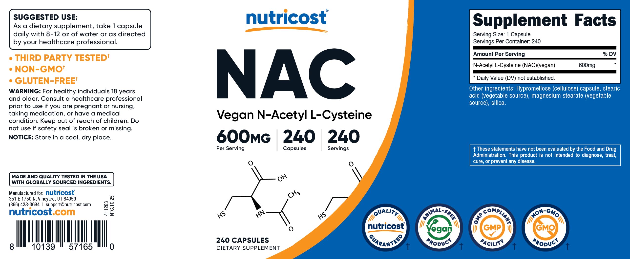 Nutricost suplemento sobre mesa de desayuno sugiriendo integración diaria práctica