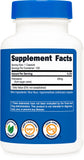 Nutricost etiqueta legible con información de 25 mg y certificaciones de calidad