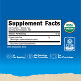 Nutricost polvo de spirulina textura cercana que resalta pureza natural