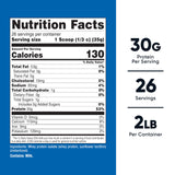 Detalle del polvo Nutricost Whey Protein Isolate, textura fina para mezcla rápida