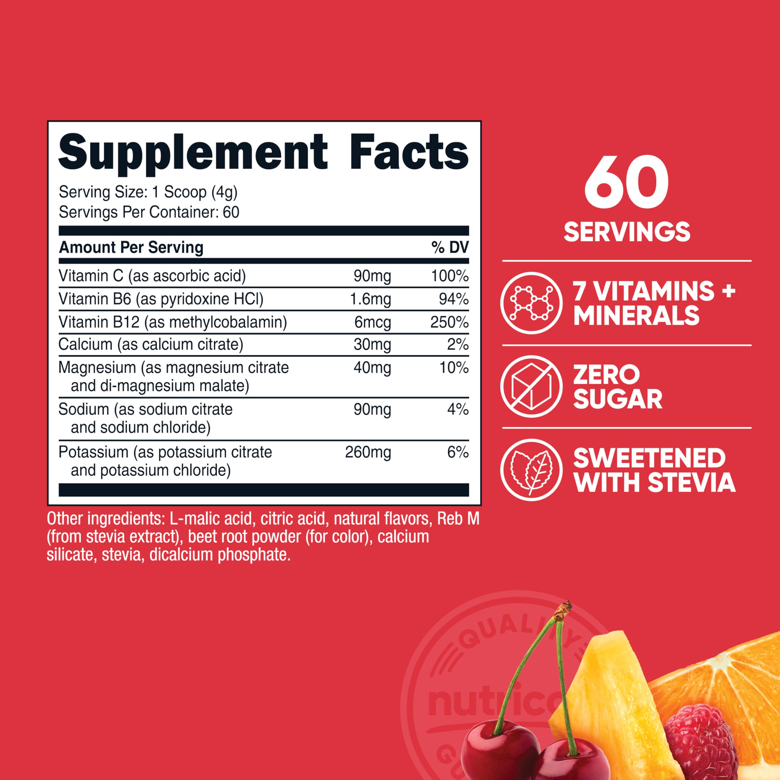 Nutricost polvo en cuchara detalle de textura para mezcla rápida