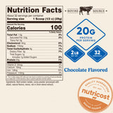 Nutricost polvo textura cercana que evidencia mezcla fina y solubilidad rápida