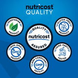 Vaso con pre-entreno Nutricost Pre-X mezclado listo para consumir antes del entrenamiento