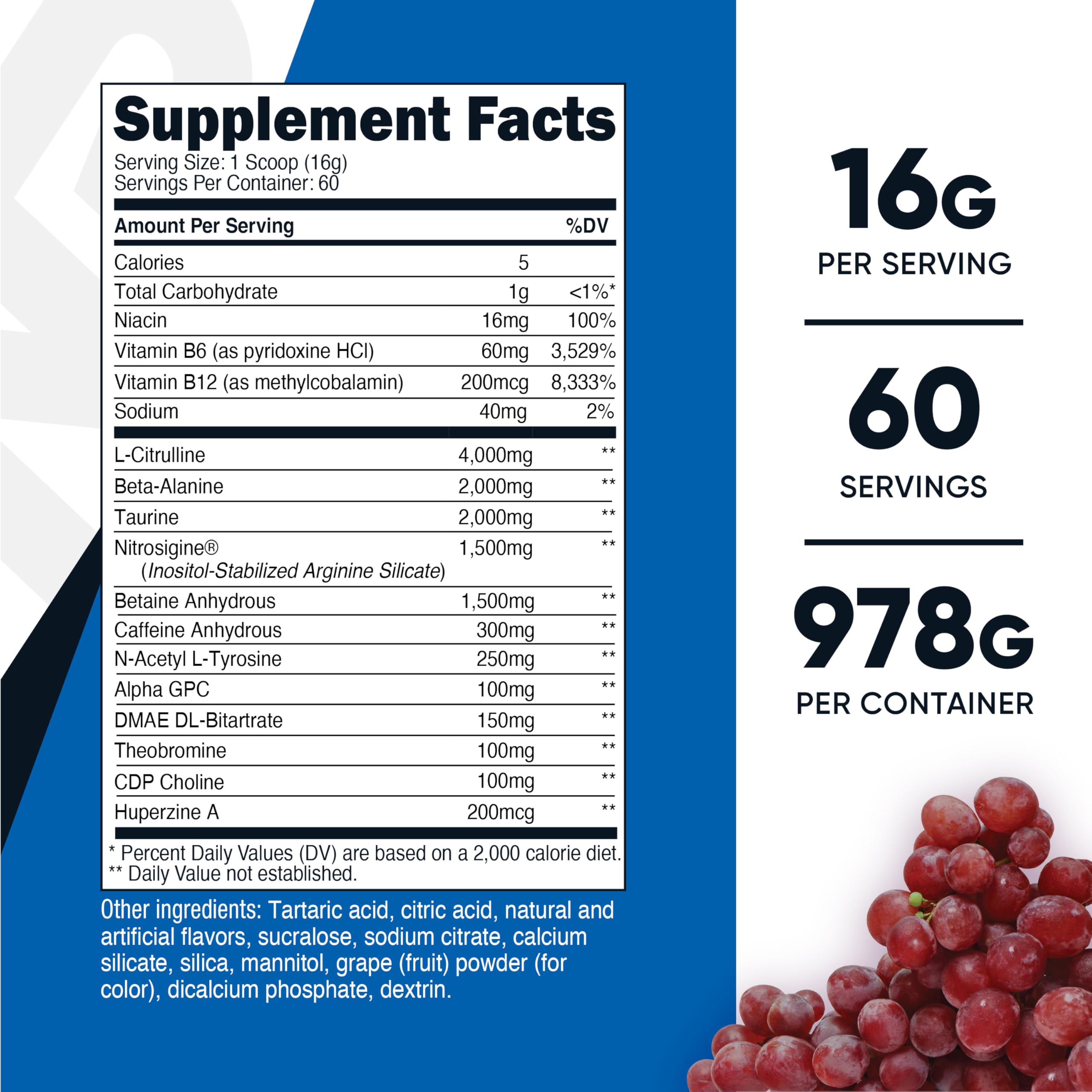 Nutricost Pre-X Xtreme polvo en detalle textura fina para disolución rápida