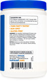 Nutricost etiqueta con certificados GMP y sin gluten, calidad visible