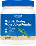 Nutricost frente del envase mostrando 1 lb y sello orgánico, aporta confianza