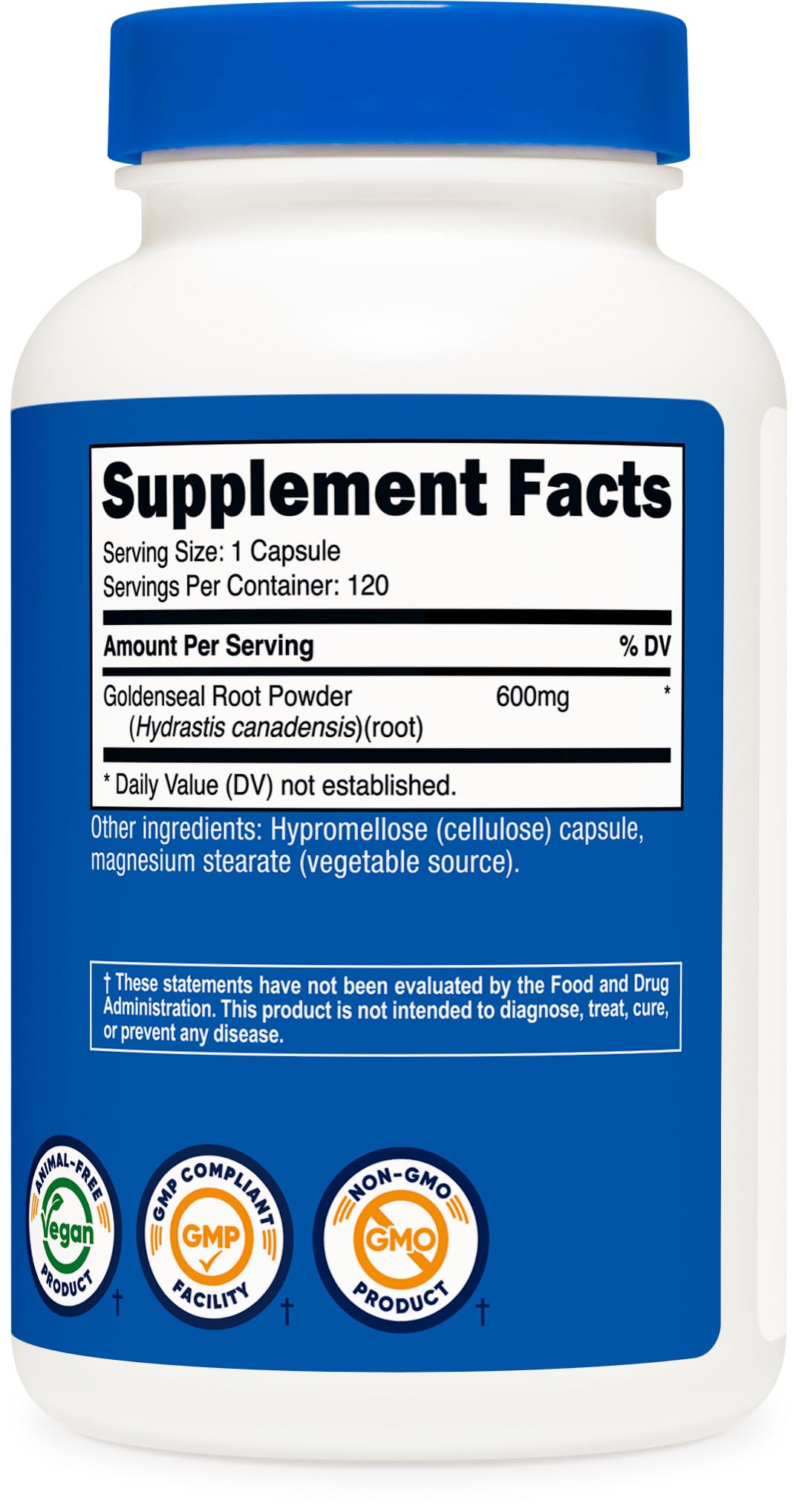 Nutricost frasco en entorno natural que transmite origen vegetal del producto