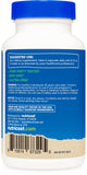 Nutricost Saw Palmetto etiqueta con sellos CCOF, NSF y GMP claros