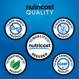 Nutricost vaso con pre-entreno preparado sugiriendo sabor refrescante y uso práctico