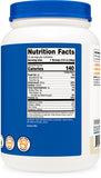 Nutricost envase 2 lb junto a una mano para comparar tamaño y duración práctica