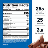 Detalle del polvo de Nutricost con textura cacao, demostrando mezcla fina y solubilidad rápida