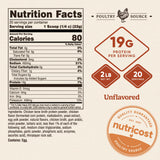 Nutricost polvo en primer plano que muestra textura fina y fácil disolución
