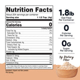 Nutricost primer plano de polvo de fibra de avena molida en piedra que destaca su textura fina y uso fácil