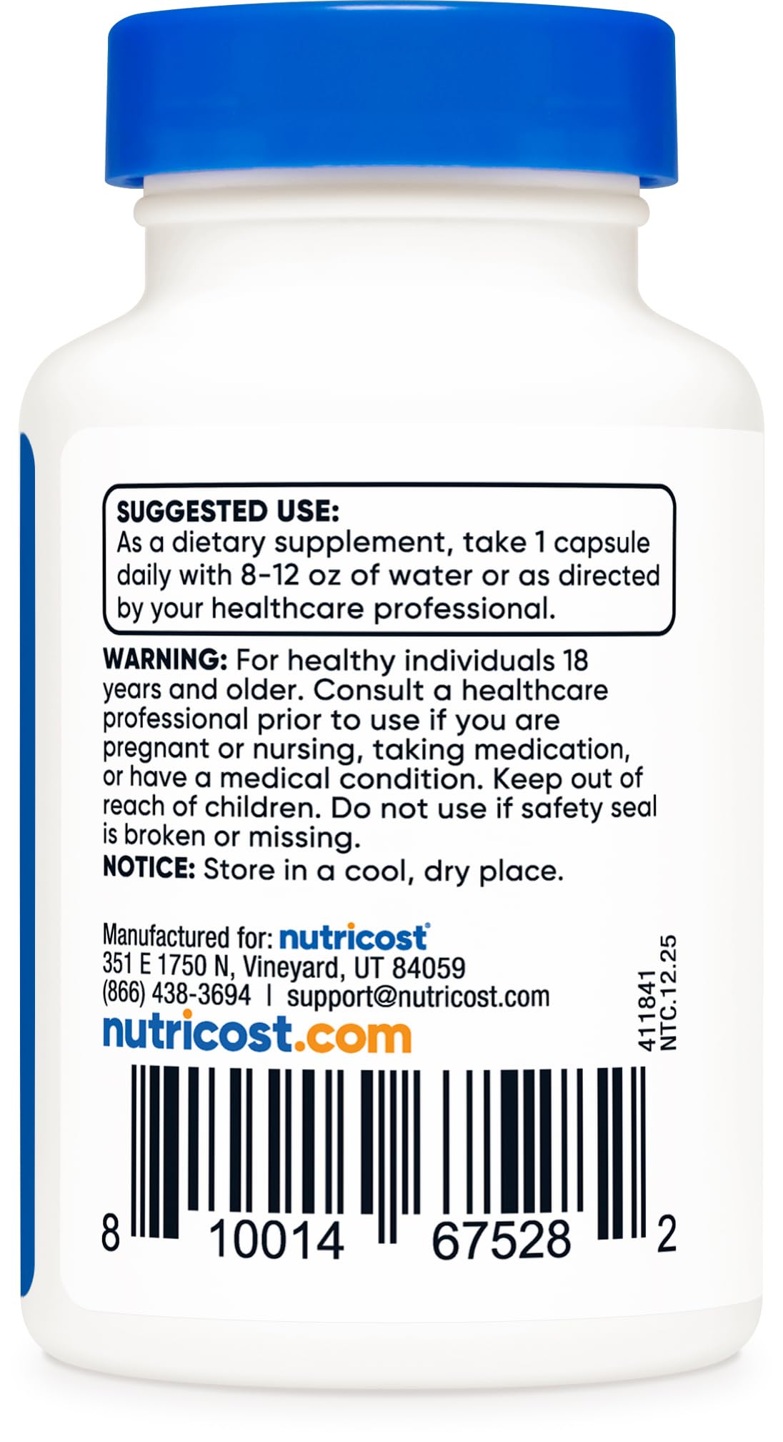 Nutricost Tudca en escena de estilo de vida junto a alimentos para planificación diaria
