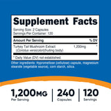 Nutricost cápsula detalle textura vegetal y beneficio de dosificación