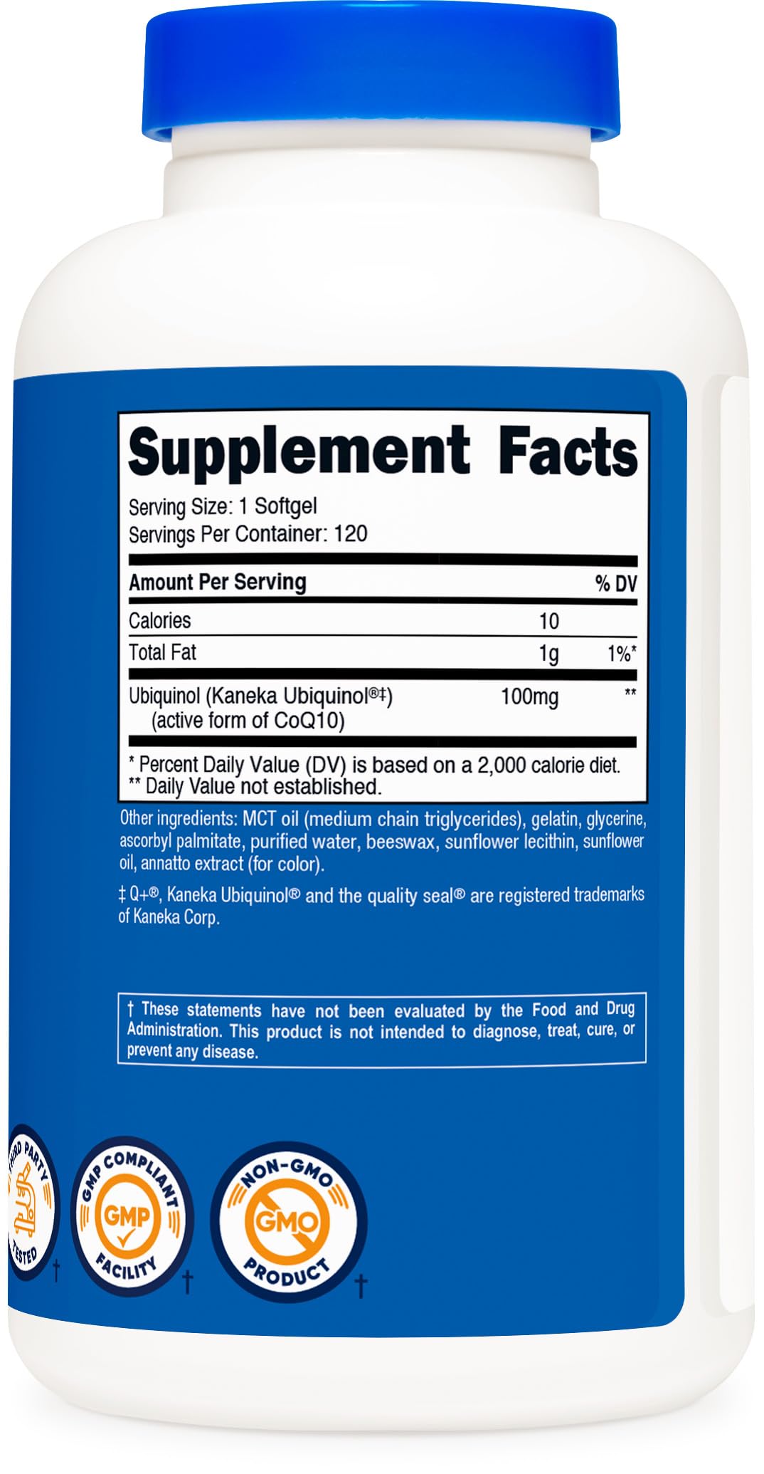 Nutricost softgel junto a desayuno para mostrar integración diaria
