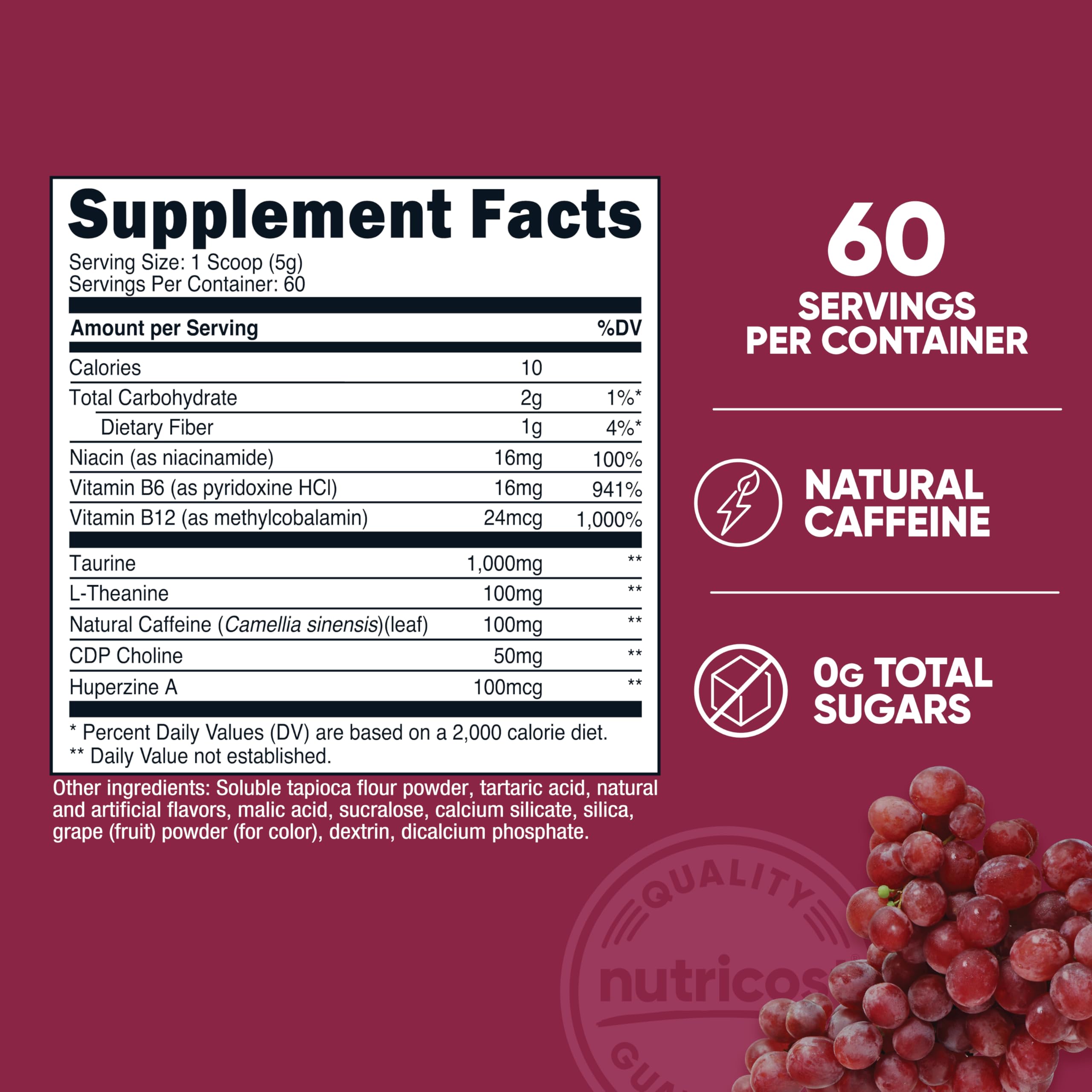 Nutricost polvo textura fina vista cercana mostrando fácil disolución