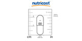 Nutricost cápsula junto a vaso de agua indicando uso diario conveniente