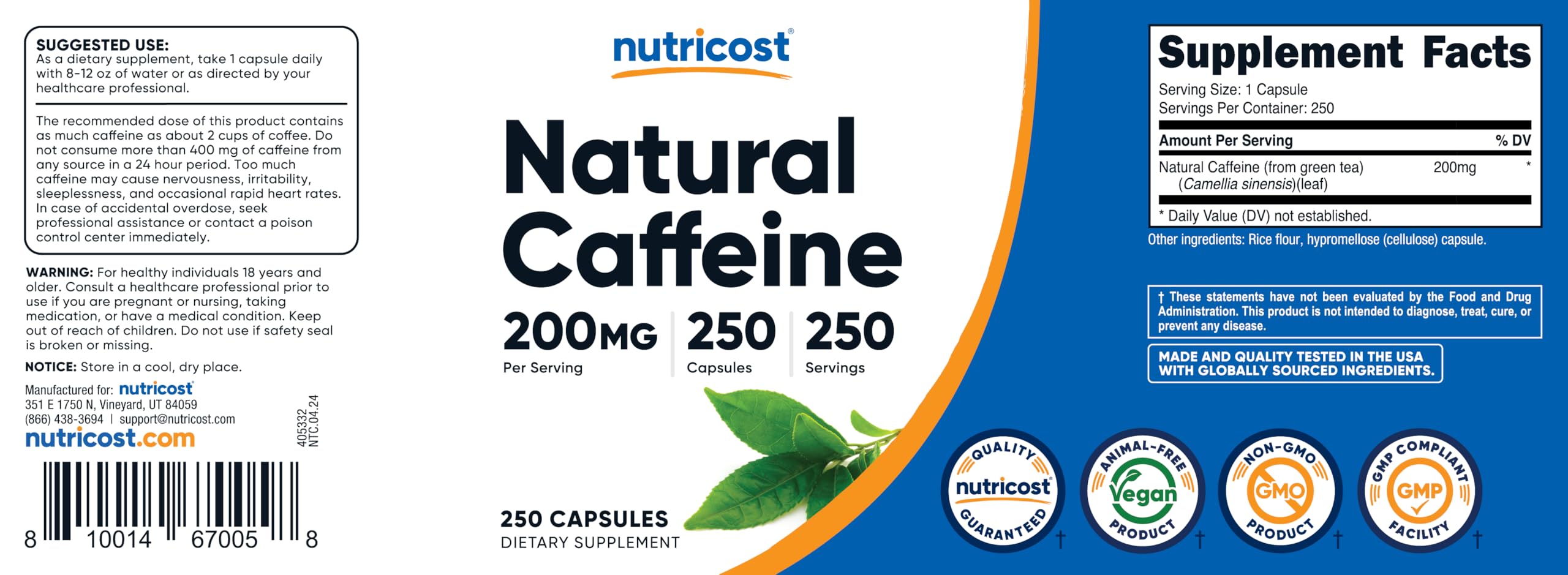 Nutricost cápsula junto a equipo de entrenamiento para energía pre-entreno