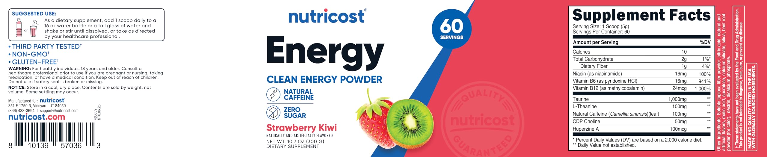 Nutricost polvo preparado junto a equipo de gimnasio ilustrando uso preentreno práctico