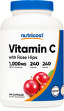 Nutricost frasco frontal mostrando etiqueta clara y beneficio de alta dosis