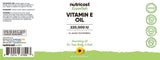 Nutricost aceite vitamina E textura en gota, textura ligera y absorbente