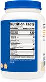 Nutricost etiqueta con certificaciones NSF y detalles de pruebas indicando calidad