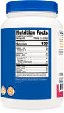 Nutricost etiqueta nutricional enfocada mostrando proteína por porción y ingredientes