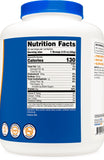 Nutricost envase junto a una báscula mostrando tamaño y 65 porciones