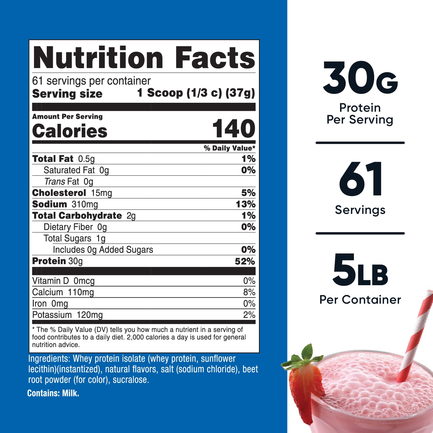 Nutricost textura en polvo visible para mezcla rápida