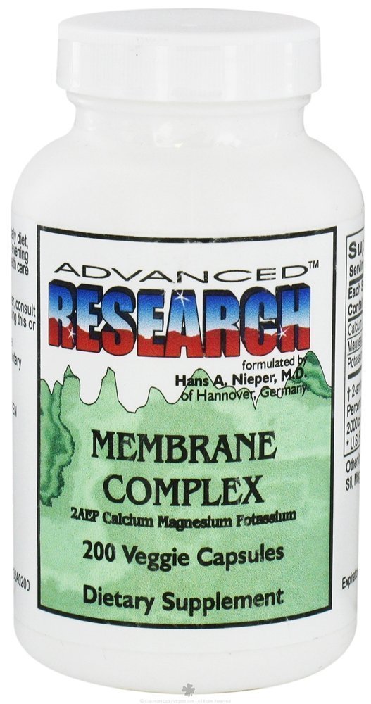 Nutrient Carriers-Advanced Research frasco frontal con etiqueta clara y beneficios de dosificación