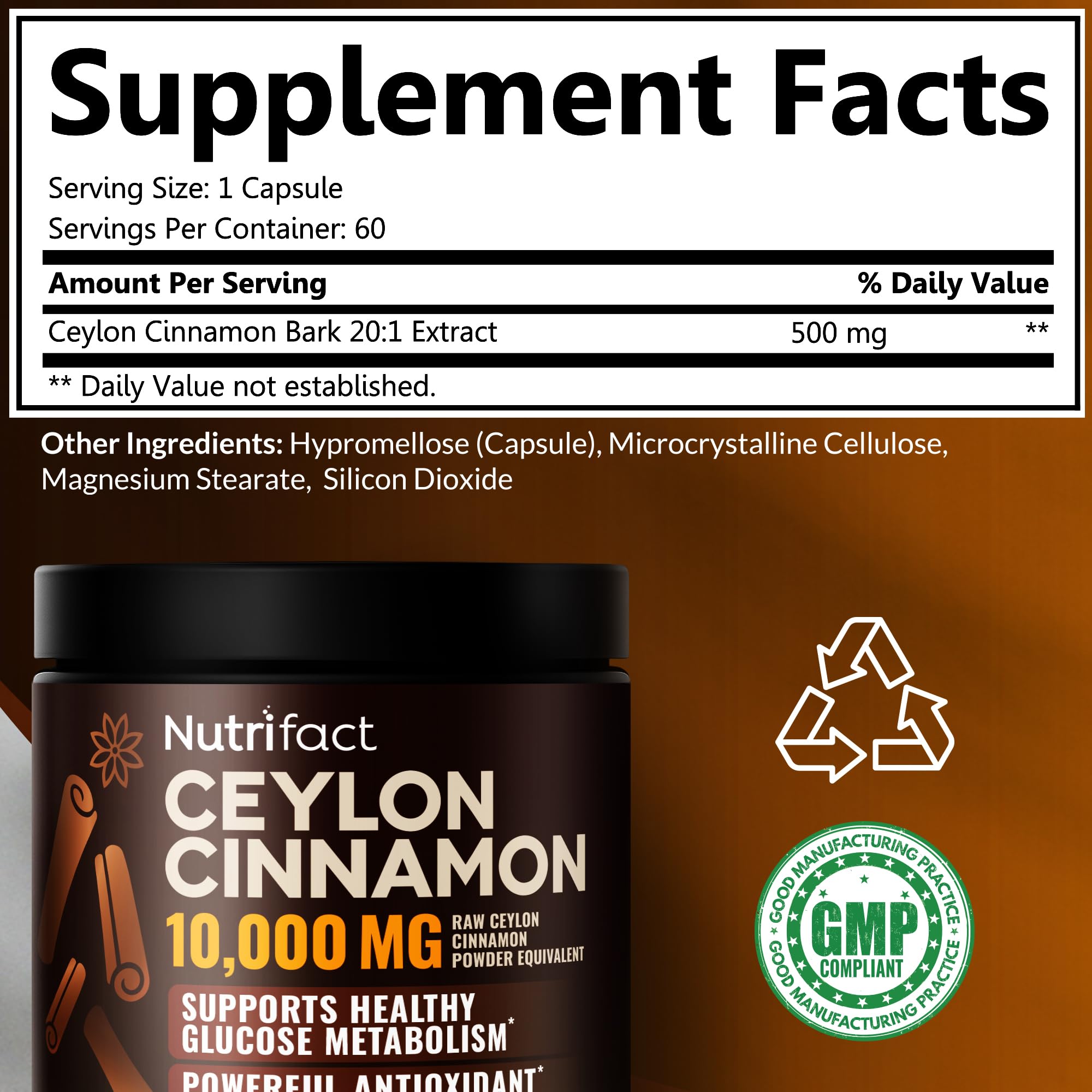 NutriFact etiqueta nutricional enfocada en 500 mg por porción