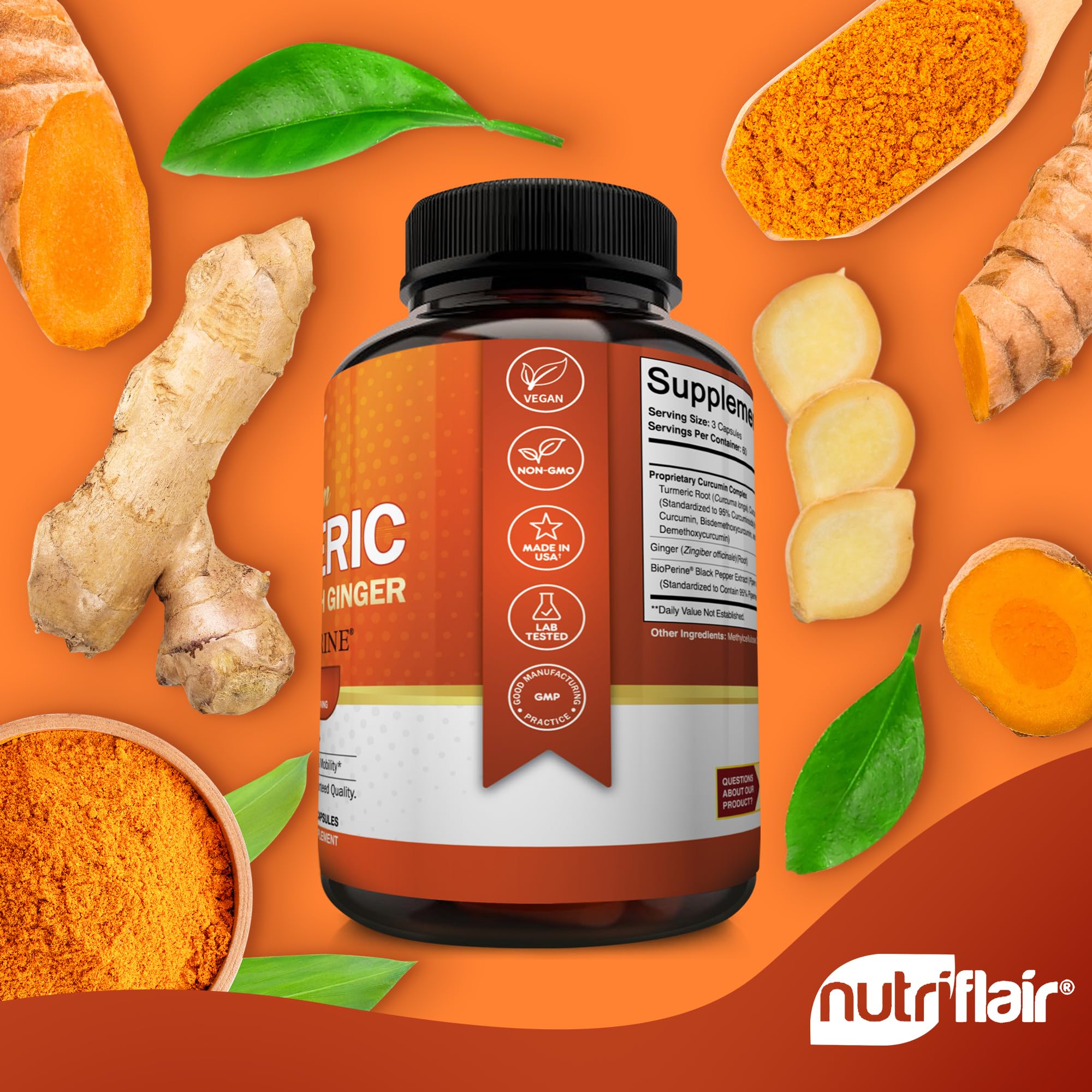 NutriFlair cápsulas junto a regla para comparar tamaño y porción