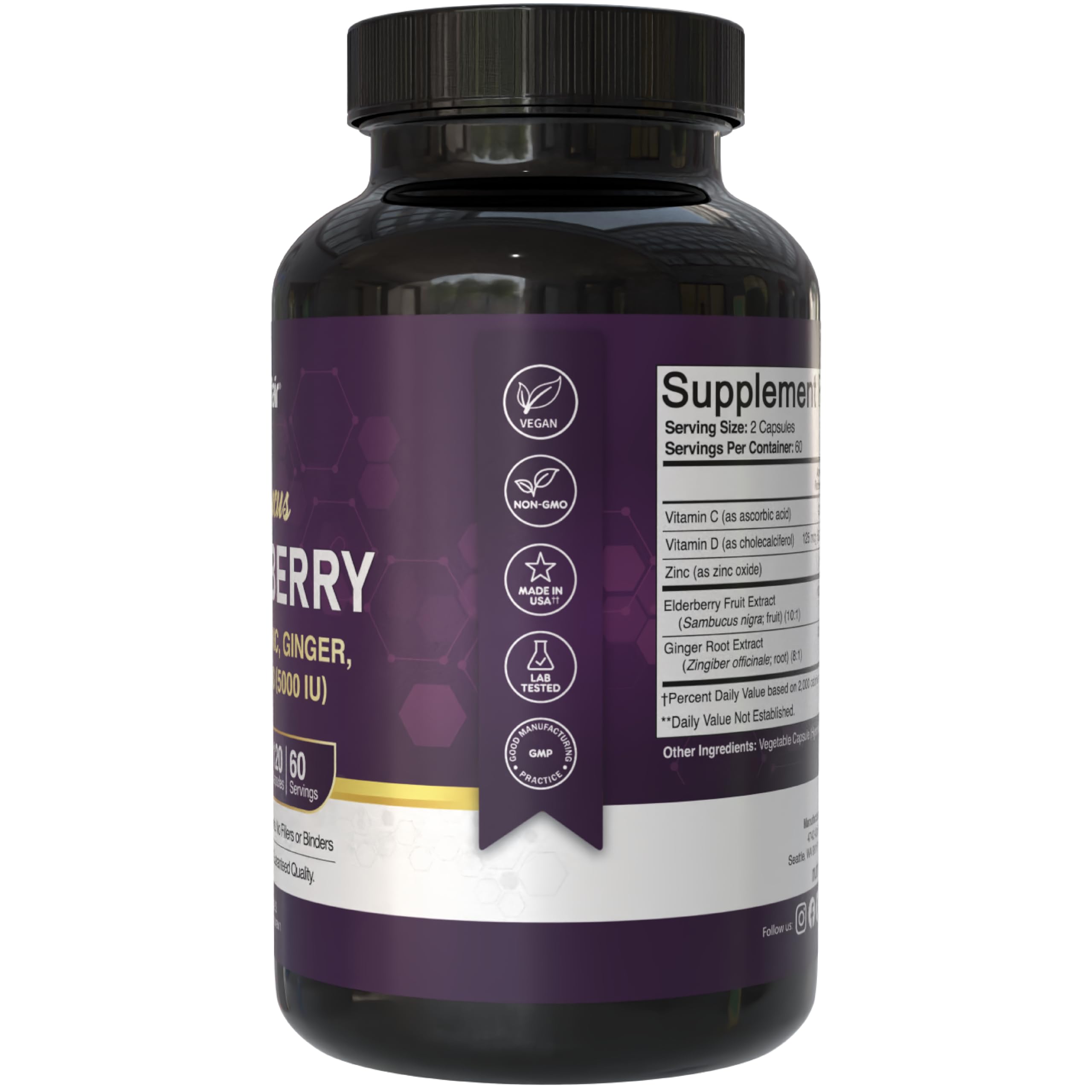 NutriFlair cápsulas en mano para comparar tamaño y dosificación