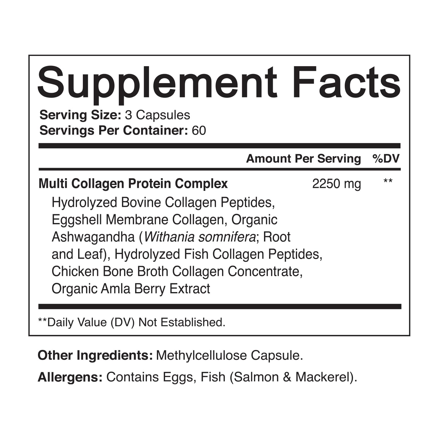 NutriFlair etiqueta con ingredientes y tipos de colágeno, informa beneficios