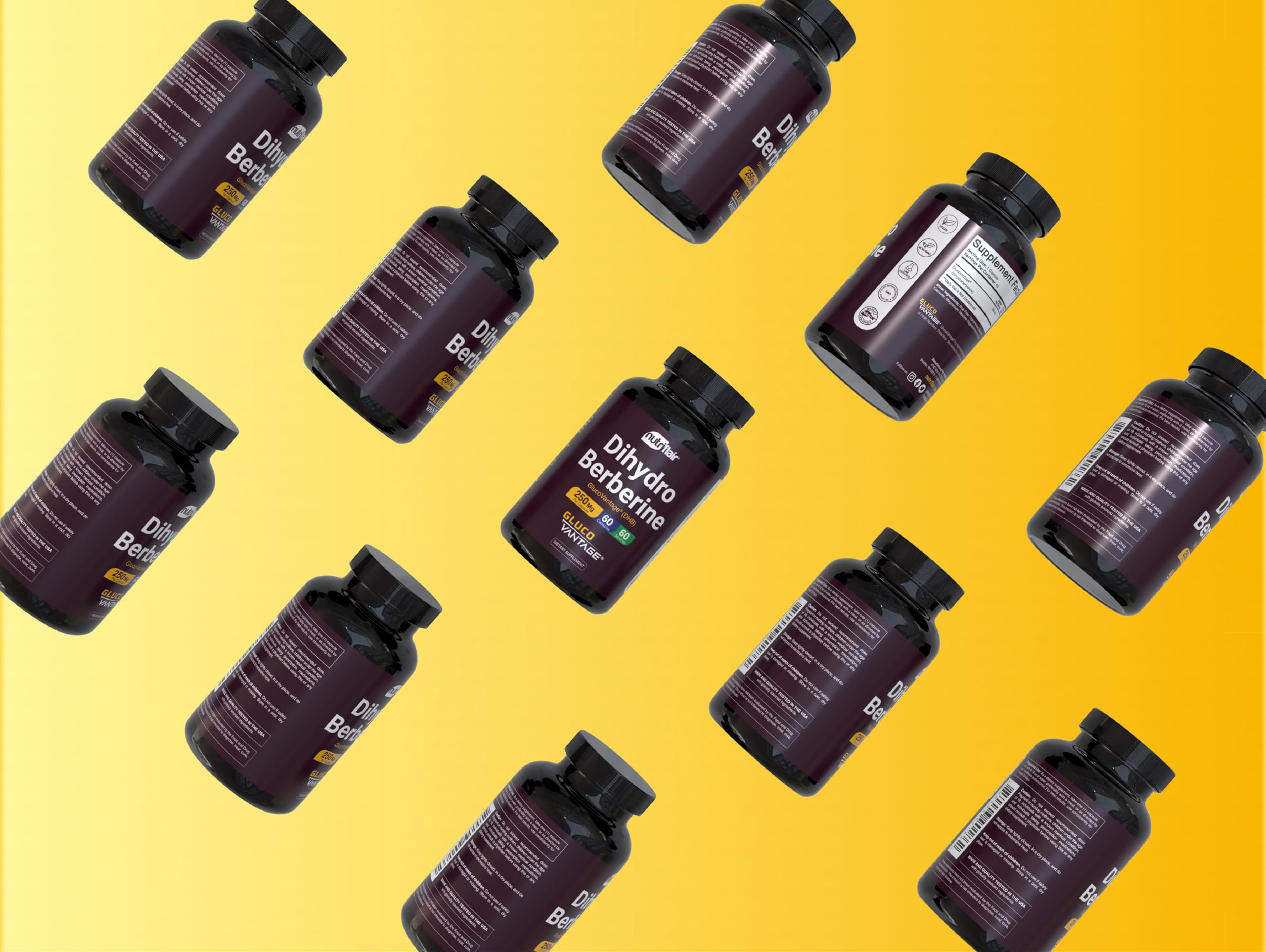 NutriFlair etiqueta con lista de ingredientes y sello GMP para confianza en calidad