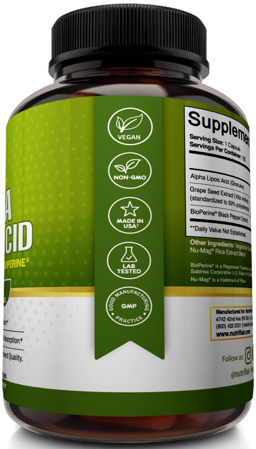 NutriFlair textura de cápsula en primer plano resaltando pureza