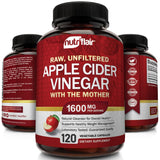 NutriFlair polvo de vinagre de manzana en primer plano mostrando concentración