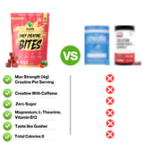 Nutrify close-up de la gomita resaltando textura masticable y buen sabor