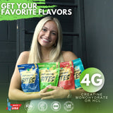 Nutrify frasco abierto con gomitas listas para tomar y fácil almacenamiento