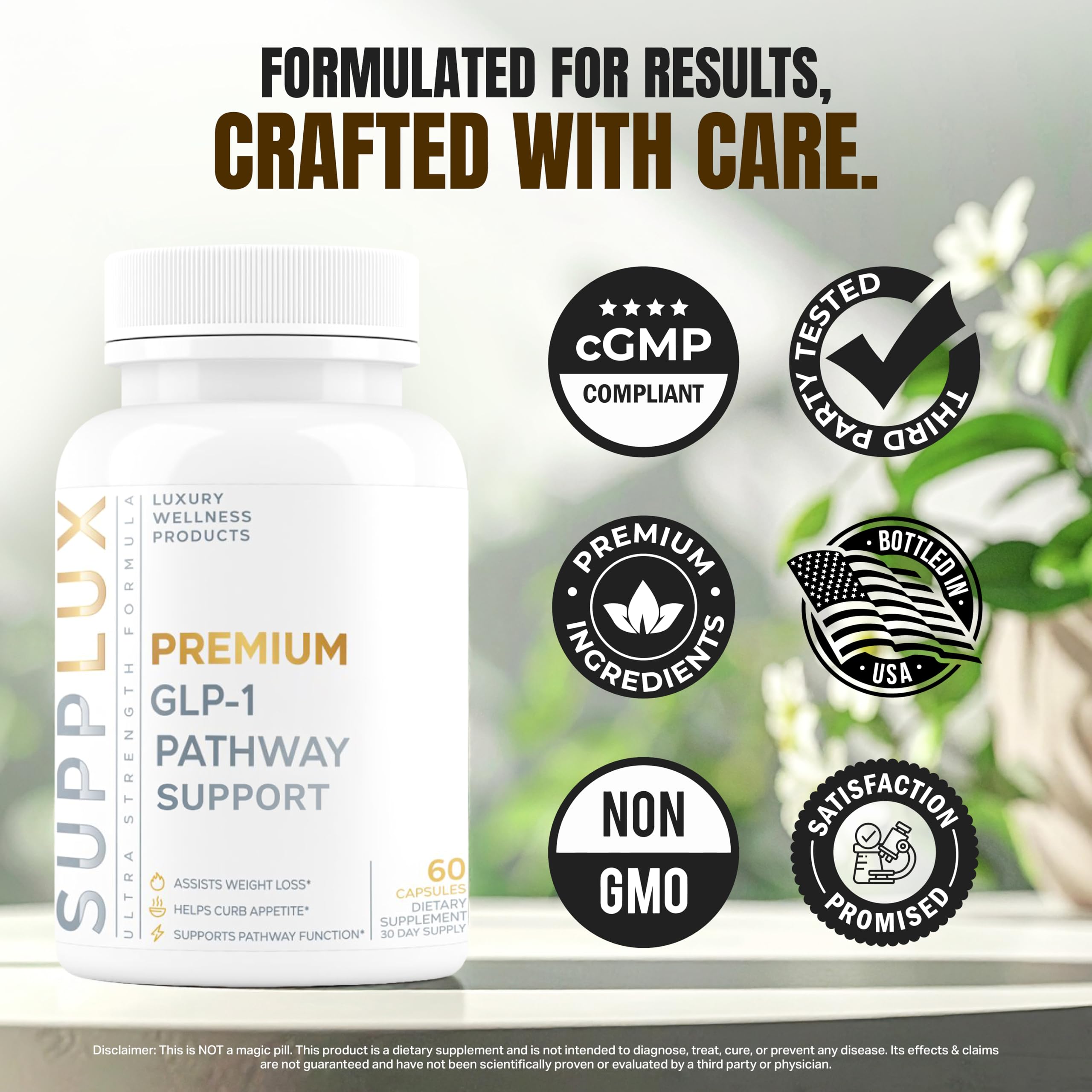 Nutrimend IQ etiqueta con lista de ingredientes y certificación de prueba independiente