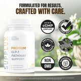 Nutrimend IQ etiqueta con lista de ingredientes y certificación de prueba independiente