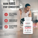 Nutrimend IQ Rapid Burn Alpha en uso durante entrenamiento, energía sostenida y enfoque.