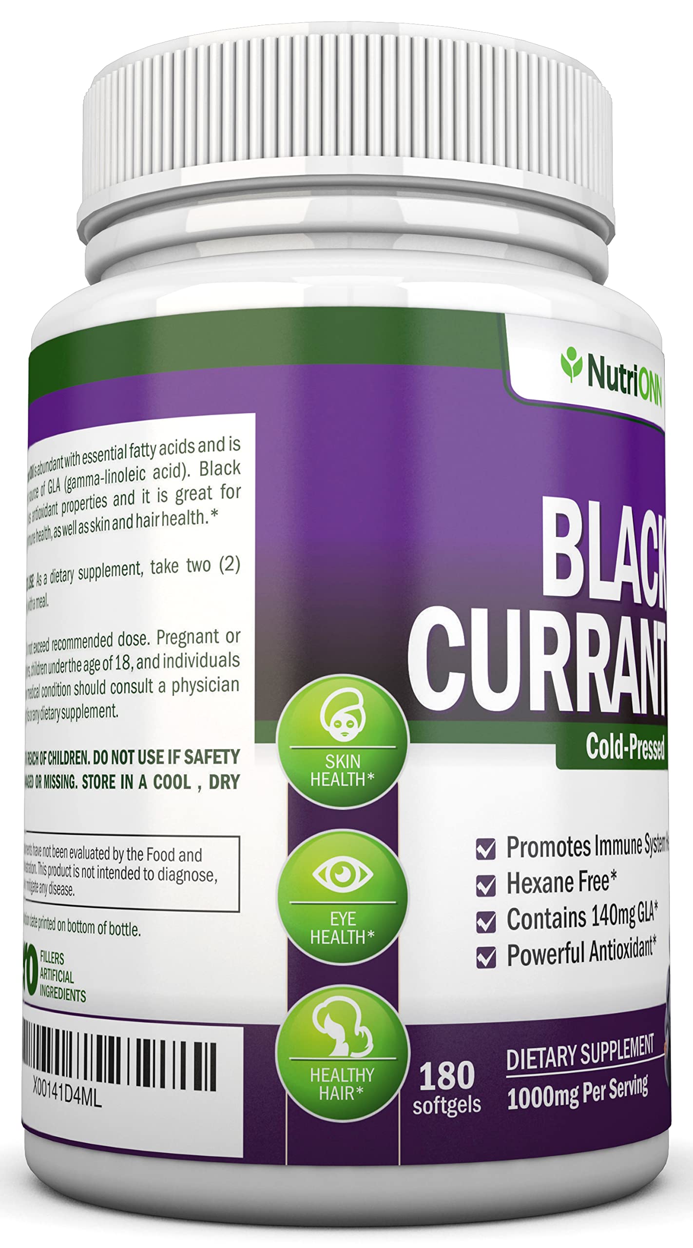 NutriONN cápsula abierta con aceite visible, evidencia de prensado en frío